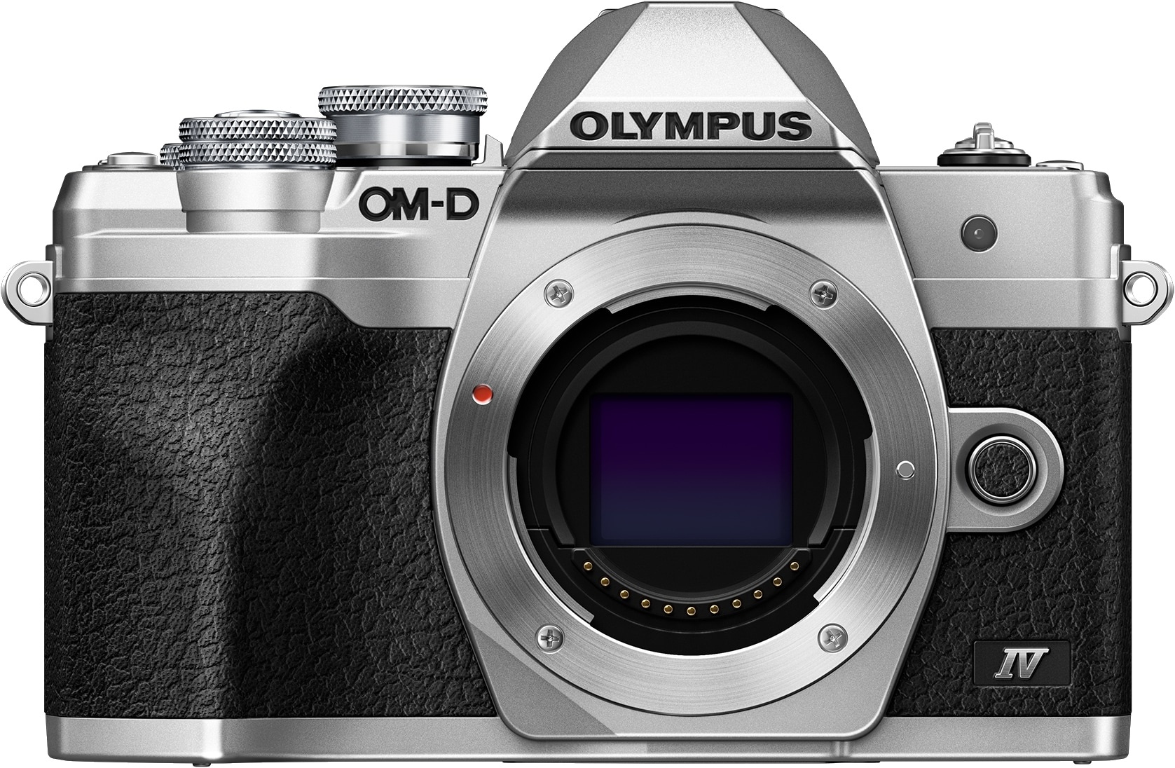 Olympus OM-D E-M10 Mark IV (14 - 42 mm, 20 Mpx, Micro Four Thirds), Kamera, Silber