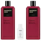 Marbert Man Classic Bath & Shower Gel 2 x 400 ml + Enzyme Peeling Puder 10 g Gratis