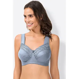 MISS MARY Broderie Anglais Soft Bra BH blau E, 80, Damen,