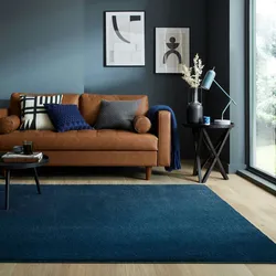 Kadima Design Samtweicher Teppich `Tummel` – 100% Recycelt – Strapazierfähig & Umweltfreundlich. Farbe: Blau, 200x290 cm