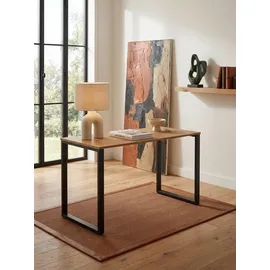 KADIMA DESIGN Eiche-Schreibtisch, Robuste Metallbeine, Vielseitig, Stabil, Modern. 120x60x76 cm