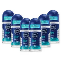 NIVEA Fresh Ocean Deodorant Roll-On 6 x 50 ml