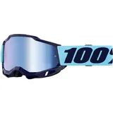 100% Accuri 2 Vaulter Crossbrille verspiegelt Dunkelblau/Hellblau Blau Verspiegelt