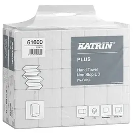 Katrin Papierhandtücher 61600 PLUS Non Stop L3 Interfold-Falzung 3-lagig 2.250 Tücher