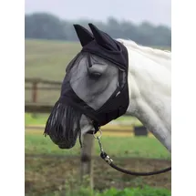 Busse Fliegenmaske Fly Cover Fransen Pony schwarz