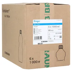 Ringer Lösung B.braun Spüllösung Ecotainer 6X1000 ml