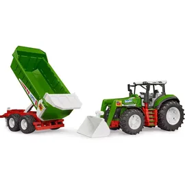Bruder ROADMAX Traktor mit Frontlader und Kippanhänger