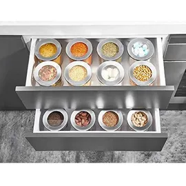 COFI Vorratsbehälter rund transparent 400 ml, 700 ml, 1250 ml, 1750 ml 3-tlg. Set