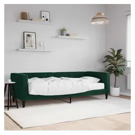 vidaXL Tagesbett mit Matratze Dunkelgrün 80x200 cm Samt
