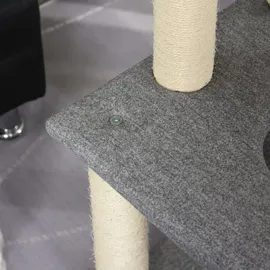 PawHut Kratzbaum 59 x 48 x 155 cm grau