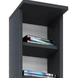VCM CD-Regal Bigol 21 x 20 x 183 cm Schwarz