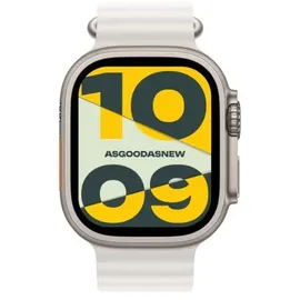 Apple Watch Ultra 2 GPS + Cellular 49 mm Titangehäuse natur, Ocean Armband weiß One Size