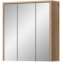 Inn.furn Spiegelschrank Evoke Eiche 64 cm, 3-türig mit Soft-Close