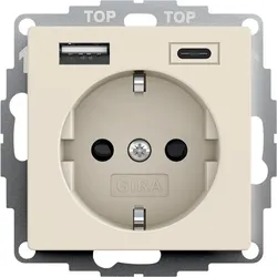 Gira Steckdose+USB 245901