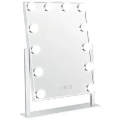 UNIQ New York Mega – Schminkspiegel 12 LED-Lampenn Weiß 