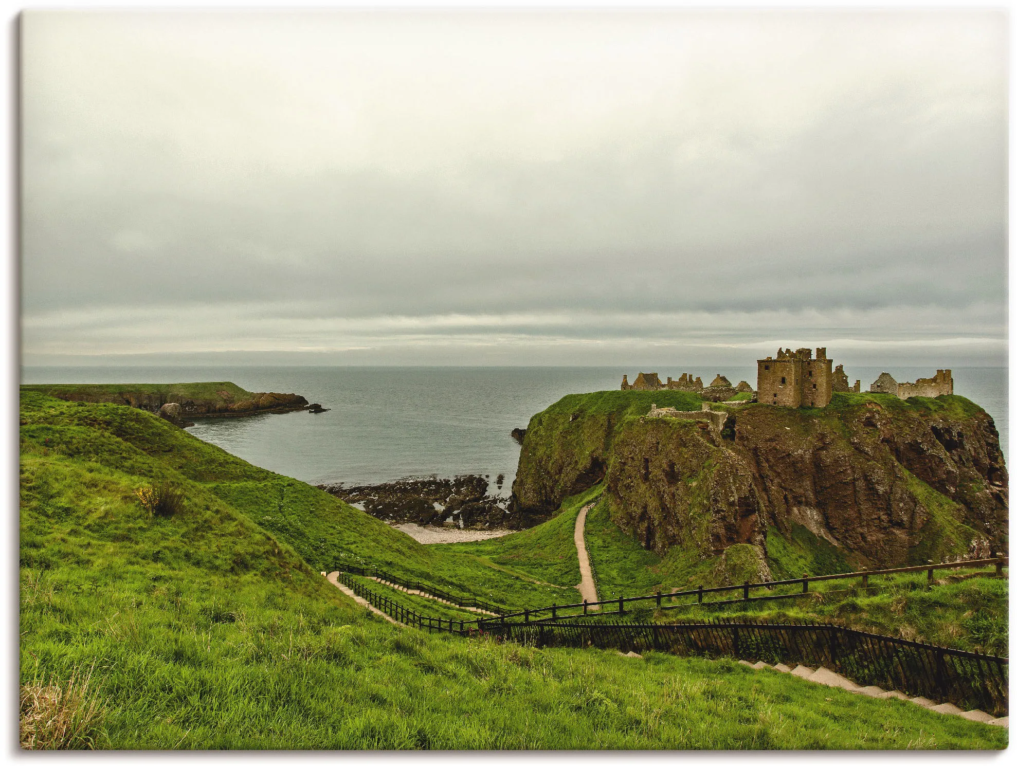 Artland Leinwandbild »Historisches Schottland«, Europa, (1 St.), auf Keilrahmen gespannt Artland grün
