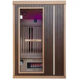 Dewello MELVILLE 130 Infrarotkabine 2 Personen 105 x 105 x 190 cm mit 5 Vollspektrumstrahlern
