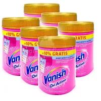 (8,82 EUR/kg) 6x 605 g Vanish Oxi Action Pink Fleckenentferner Wäsche Booster