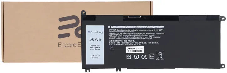 Neue Encore Energy Batterie für Dell Latitude 3380 3490 Inspiron 3579 G3 3779 G3 7588 G7 7577 G7 7778 G7 56Wh 15.2V 3680mAh 33YDH