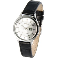 Elegante MARQUIS Damen Funkuhr (deutsches Funkwerk) Armbanduhr Leder 964.4014