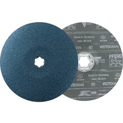 PFERD COMBICLICK Fiberscheibe VICTOGRAIN Höchstleistung auf Stahl - 64118180