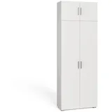 Vicco Aktenschrank Frank, Weiß, 80 x cm mit Schublade