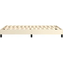 vidaXL Boxspringbett 120 x 200 cm Creme