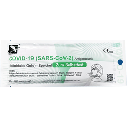 COVID-19 (SARS-CoV-2) DeepBlue Antigentestkit Lolli Test (Selbsttest) CE-Zert...