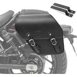 Satteltasche + Halter passend für Victory Vegas Jackpot Fargo links Craftride