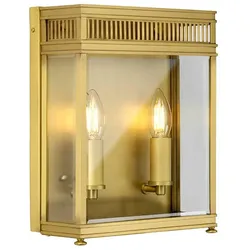 Holborn Outdoor Wandleuchte messing gebürstet Elstead Lighting HL7-M-BB