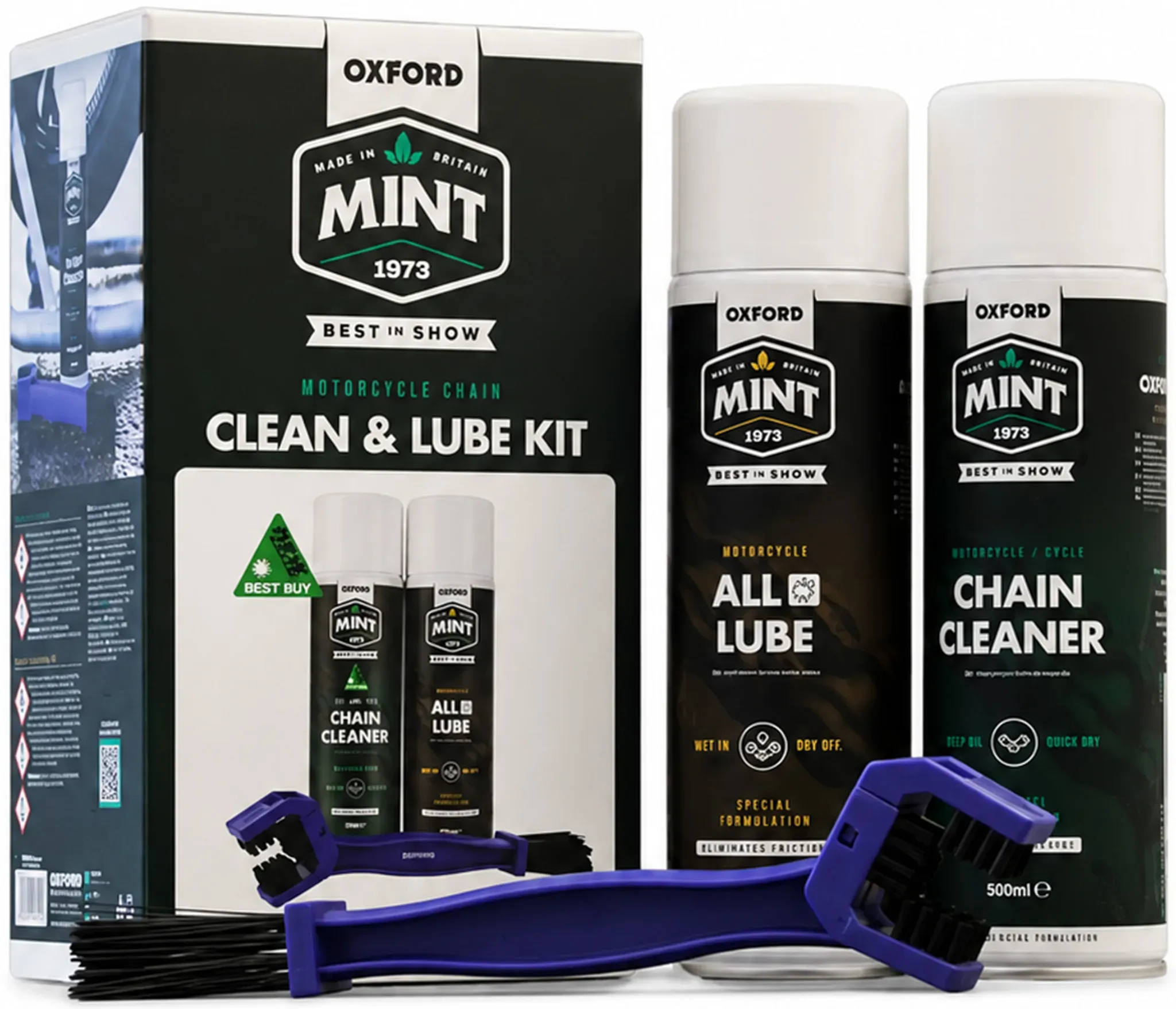 Oxford Mint Ketten- und Schmiermittel Set