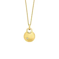 Orolino Kette mit Anhänger »Gold 585 mit natürlichem Brillant 0,02ct.«, 76555700-0 gelb 0,02 ct,