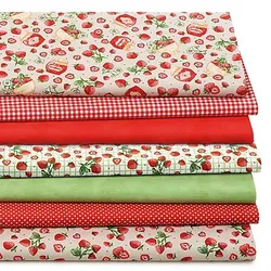 Patchwork- und Quiltpaket "Strawberry Farmhouse", rot-color