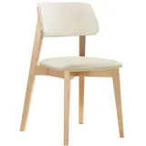 MIRJAN24 Stuhl KT63/C (1 Stück), aus Buchenholz, 47x49x80 cm beige