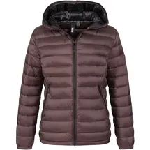 Lpo Steppjacke "GILMOUR MELVILLE VI Women", Damen, Gr. 36 (S), braun, 100% Polyester, figurbetont hüftbedeckend, mit innenliegendem Gummizug, Jacken Steppjacke, auch in Großen Größen erhältlich
