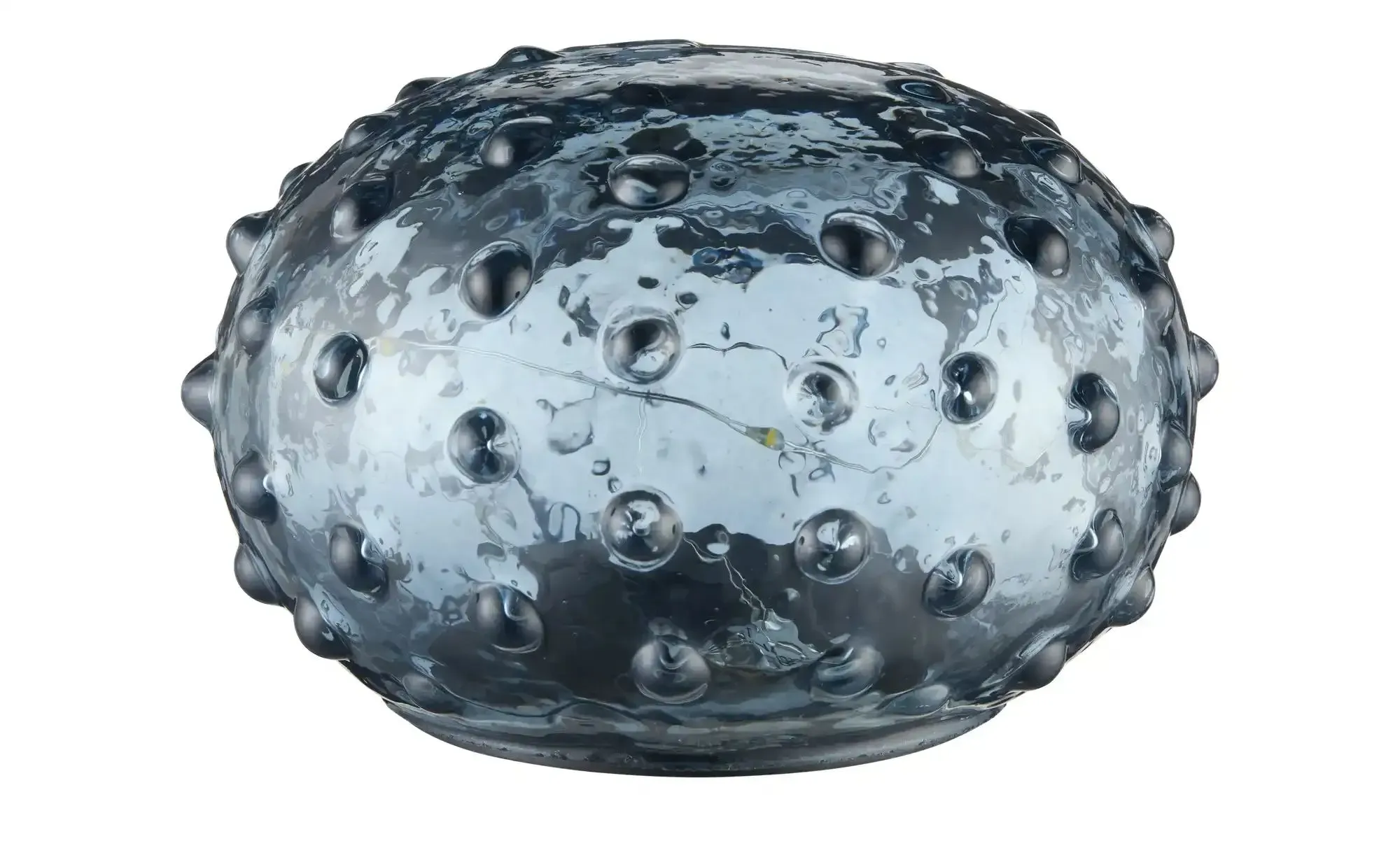 HOME STORY LED Muschel   ¦ blau ¦ Glas,Kunststoff ¦ Maße (cm): H: 8  Ø: 12.0
