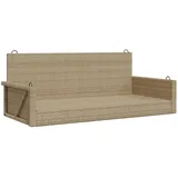 furnicato Hängebank Beige 119x56x48 cm Poly Rattan