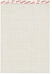 Elco Notizblock DIN A5 Quadrille Geheftet Oben gebunden Pappkarton Hardback Grau Perforiert 100 Blatt