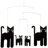 Flensted Mobiles Flensted Mobile Cats Black
