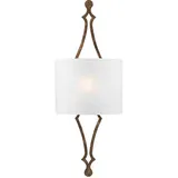 Elstead Lighting Wandleuchte Tilling 1, Gold, Metall, Glas, 29.2x77.8x11.7 cm, Grüner Punkt, RoHS, Lampen & Leuchten, Innenbeleuchtung, Wandleuchten, Wandfackeln
