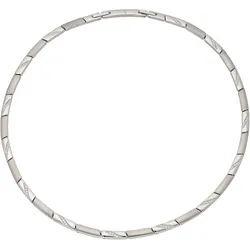 Collier TITANIA "Halsketten", grau (titanfarben), Halsketten, Damen, Titan