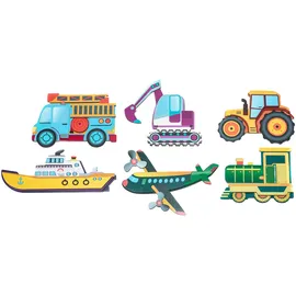 Eduplay Magnetpuzzle Transport mehrfarbig