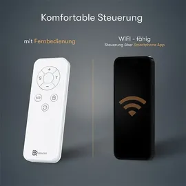 bringer-germany Metall Infrarotheizung 450W mit Smart Thermostat - Weiß