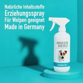 Green Hero Knabber-EX 500 ml Knabberstopp für Hund & Katze Anti Knabber & Ankauen von Möbeln Schuhen u.v.m. Bitterspray Anti Kau Spray Hund