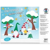 Buntpapierfabrik Ludwig Bähr URSUS Kinder-Bastelsets Fensterbild, Winter Magic