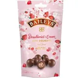 Baileys Pralinen Strawberry & Cream Mini Delights, Erdbeercreme & Sahnelikör, mit Alkohol, 102 g