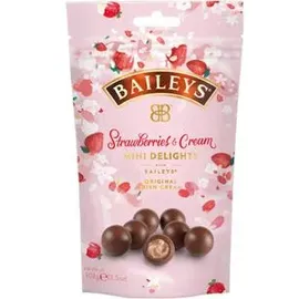 Baileys Pralinen Strawberry & Cream Mini Delights, Erdbeercreme & Sahnelikör, mit Alkohol, 102 g