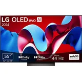 LG OLED55C43LA OLED evo TV (Flat, 55 Zoll / 139 cm, 4K, SMART TV)