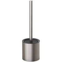 Relaxdays WC-Bürstenhalter Metall Silber/Schwarz