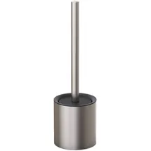 Relaxdays WC-Bürstenhalter Metall Silber/Schwarz